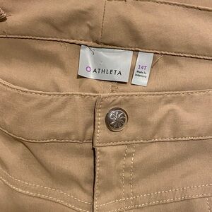 Athleta Tan Track Pants